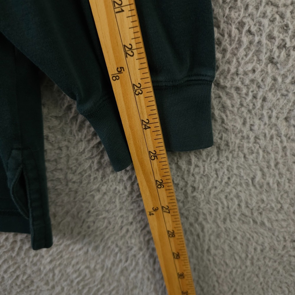 Fairway & Greene Shirt Mens Large Green Long Sleeve Mock Neck Aspetuck Valley CC - Picture 8 of 12